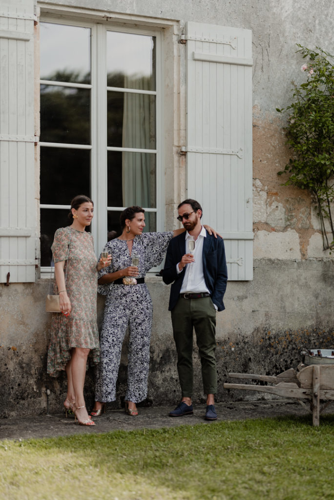 Invités lors du vin d'honneur