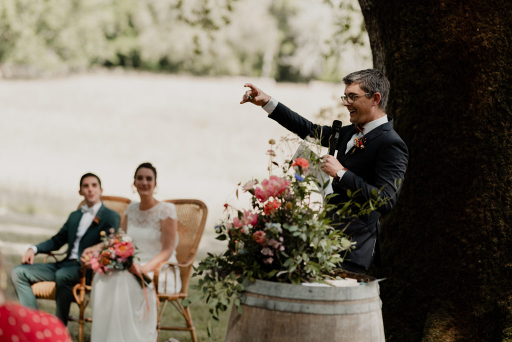 Discours du maître de cérémonie