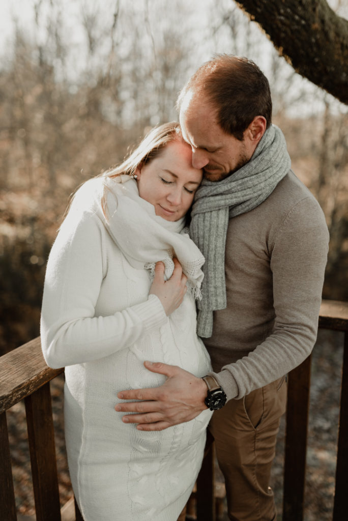 Séance grossesse en forêt