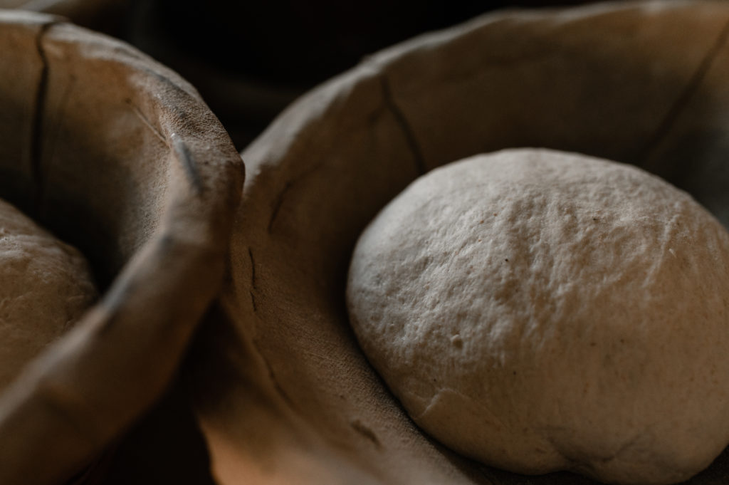 Détail sur de la pâte à pain